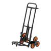 Stair Climbing Cart, 100 kg Stair-Climbing Capacity, Heavy-Duty Folding Trolley Cart with Telescoping Handle, 6 Wheels and 2 Bungee Cords, Stair