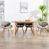European Modern Simple Luxury Chair Back Beetle Shape Dining Room Study Hotel Space Saving Practical Solid Wood Leather Sofa
