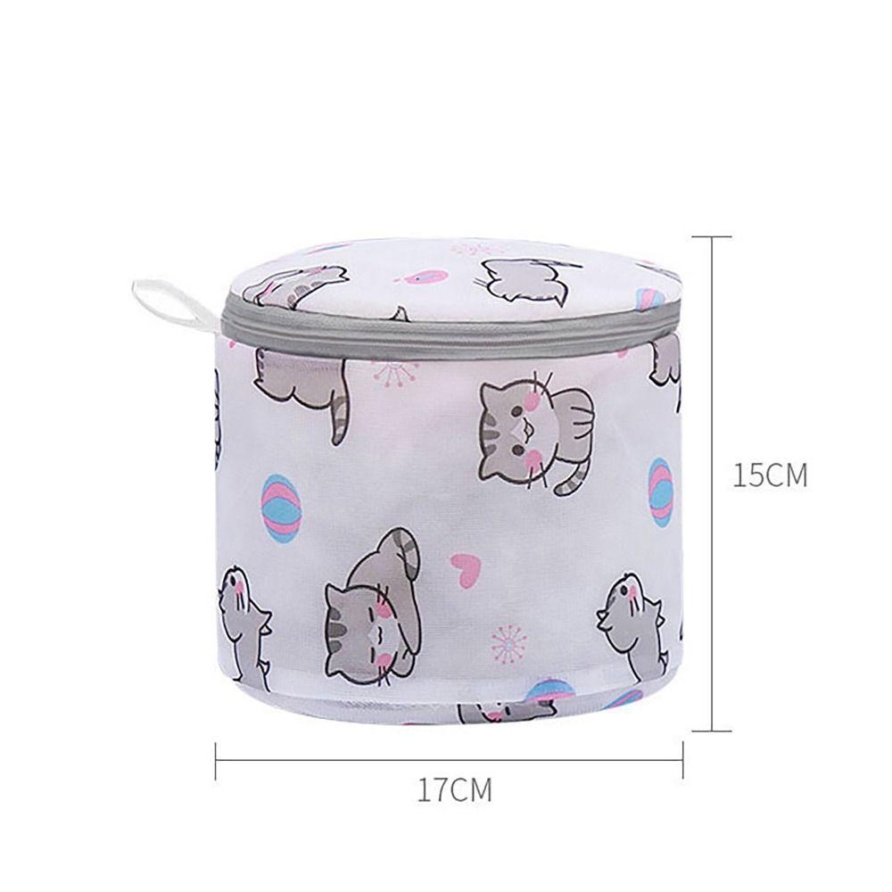 Large Capacity Washing Bag Cat Print Laundry Basket Convenient Storage Bags Household
