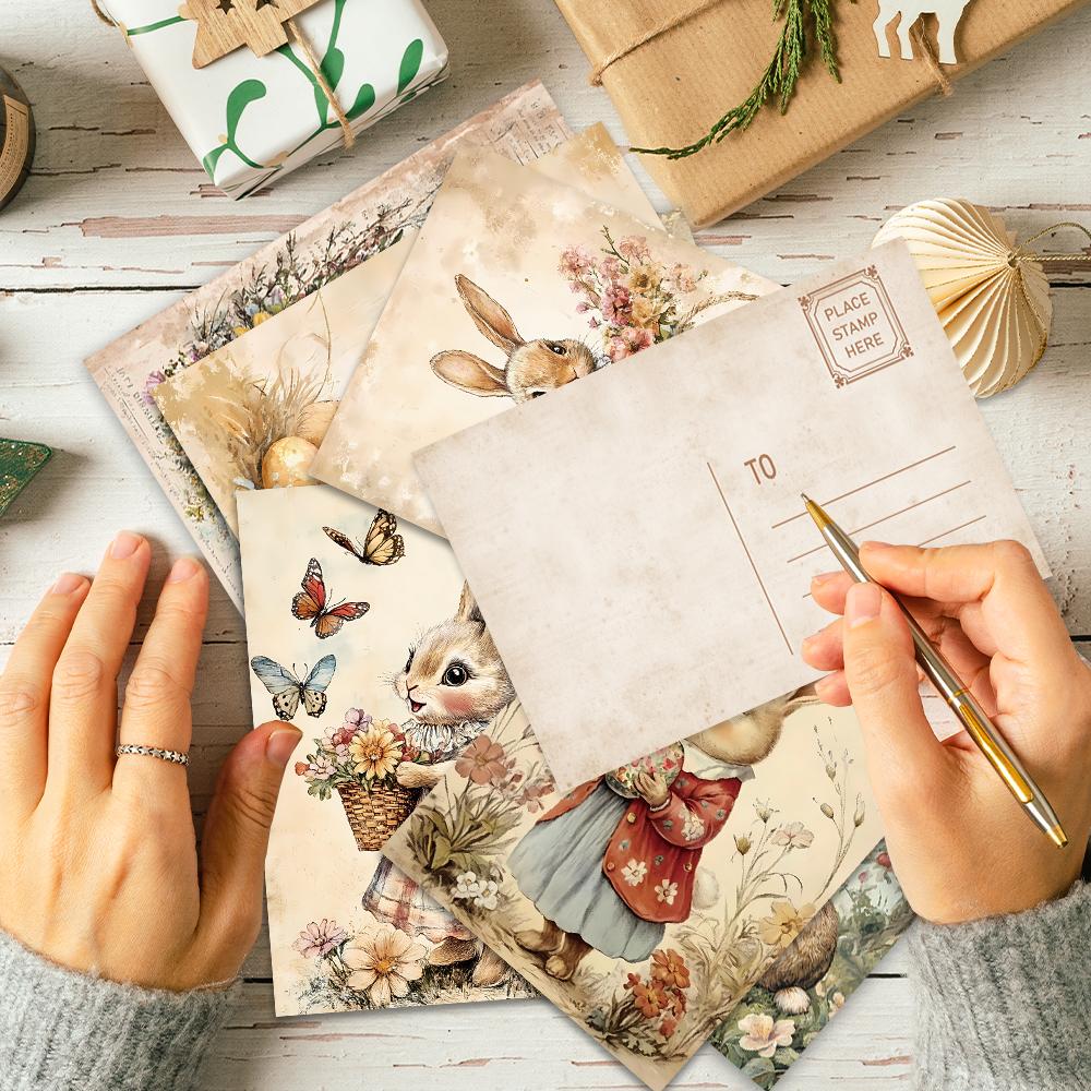 32 шт., Винтажная пасхальная открытка/деревенский стиль/украшение для спальни в помещении/наклейка на стену/поздравительная открытка/для отправки