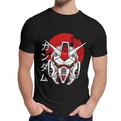 Классический Аниме Rx 78 Гандам Супер Робот 100% Хлопковая Футболка
