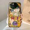 Starry Night Klimt Kiss Phone Case For iPhone 18 17 Air 16 15 14 13 12 11 Pro Max 12 13 mini 15 16 Plus 16e Cover Coque