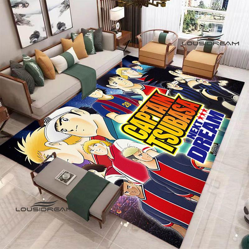 2026 Captain Tsubasa Cartoon carpet living room bedroom carpet balcony bathroom non-slip door mat photography props birthday gift