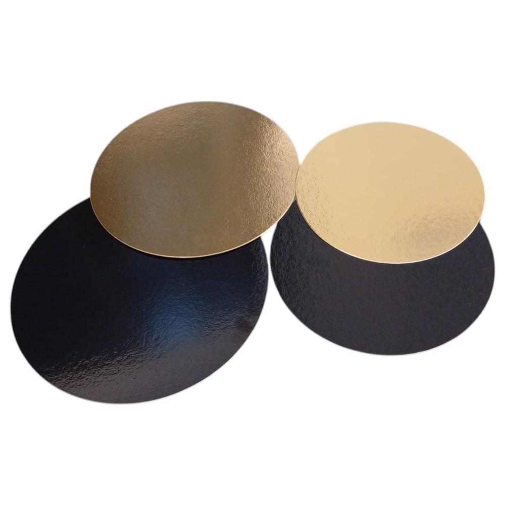 Podkładka Pod Tort 26Cm Złota Czarna Guillin Wsron26Su 1Szt