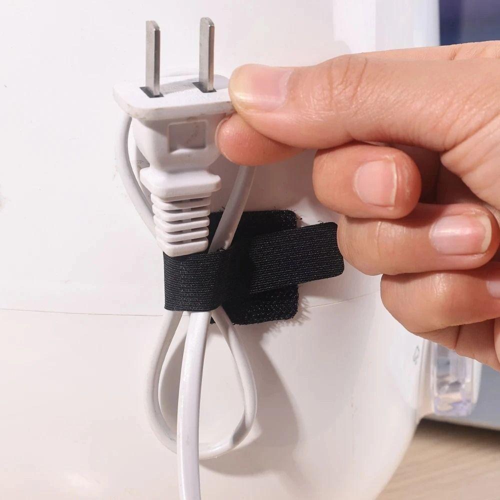 Reusable Cable Ties Self Adhesive Straps Manager Durable Wire Organizer