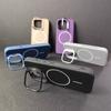 Тонкое магнитное притяжение, Подходит для чехла для телефона Apple 16promax Сетчатое рассеивание тепла, Защитный чехол с полной крышкой и кронштейном для объектива Ip15pm