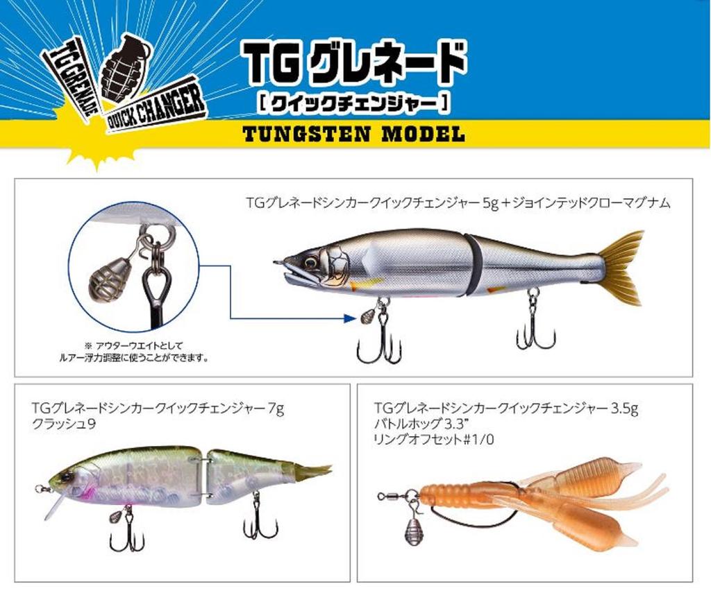 Varivas Вольфрамовое грузило Nogales TG Grenade Quick Changer 1,2 грамма (4972)