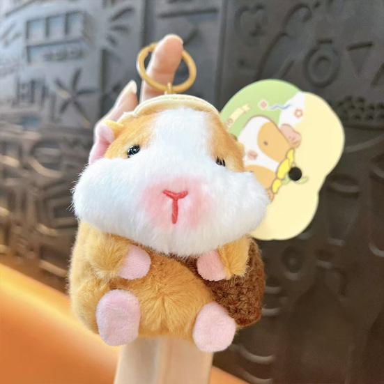Подвеска-брелок Мультяшная кукла голландской свиньи Брелок Мягкий бархатистый на ощупь Снятие стресса Брелок Подвеска-украшение для рюкзака