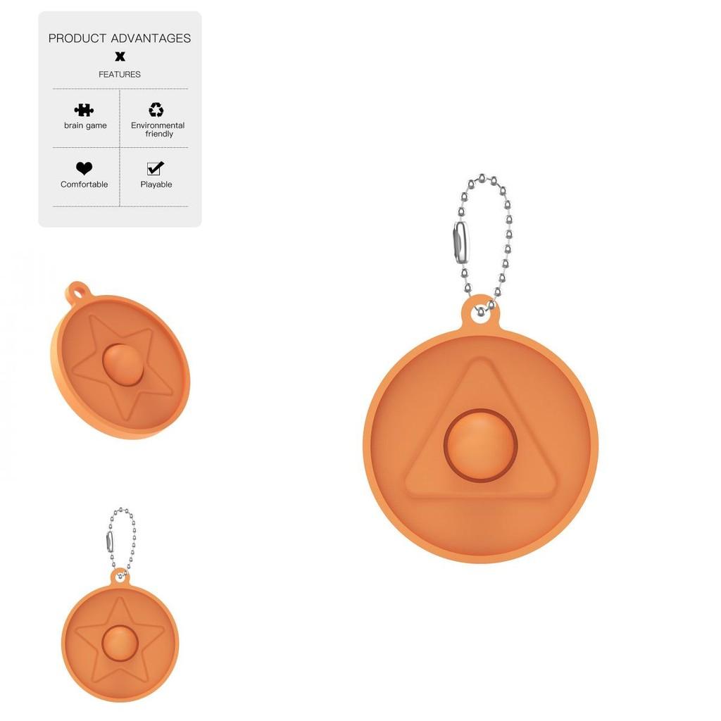 Восхитительный брелок-подвеска Pop It Simple Dimple Push Bubble по мотивам игры «Игра в кальмара» — фиджет-игрушка для всех возрастов