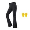 1 Womens High-Waisted Flared Motorcycle Riding Pants With Knee Protection Gear Set Biking Outdoor Sports