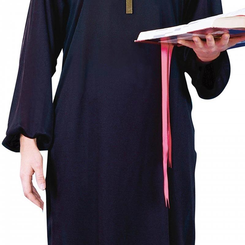 Halloween costume Adult nun cosplay, black priest costume Maria play festival