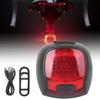 Bike Taillight USB Charging Mountain Bicycle Warning Rear Light Riding Equipment