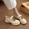 Mary Jane Shoes Women's New Autumn Sandals Platform Small Leather Shoes Velcro Not Tired Feet Women's Shoes Soft Sole Comfortable