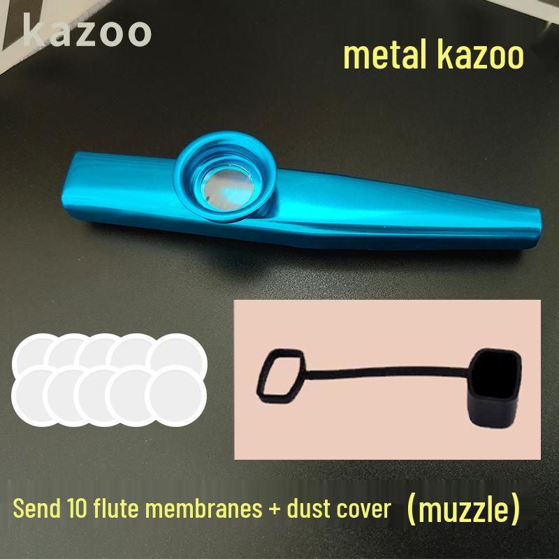 Металлическое казу Трансграничный музыкальный инструмент Подарок Труба Саксофон Диафрагма