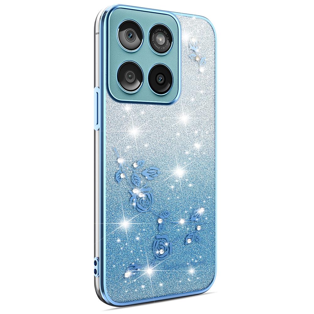 KADEM TPU Case for Motorola Edge 60 5G/60s 5G/60 Fusion 5G Flower Design Gradient Phone Cover