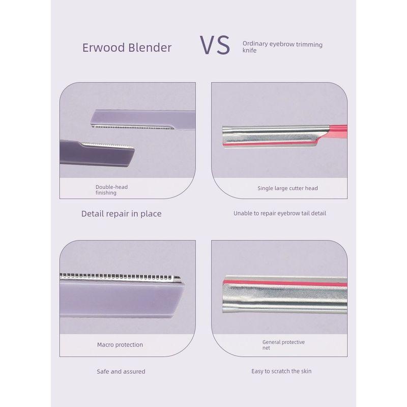 Cheng Shi'An Ermutao Eyebrow Razor for Women, Safety Type Eyebrow Shaving Set, Eyebrow Shaving Tool