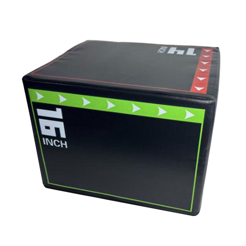 Прыжковая коробка Agility Box Фитнес Плиометрическая Plyo Box 3 в 1 для выпадов Домашний тренажерный зал Тренировка на выносливость, 40смx30смx35см