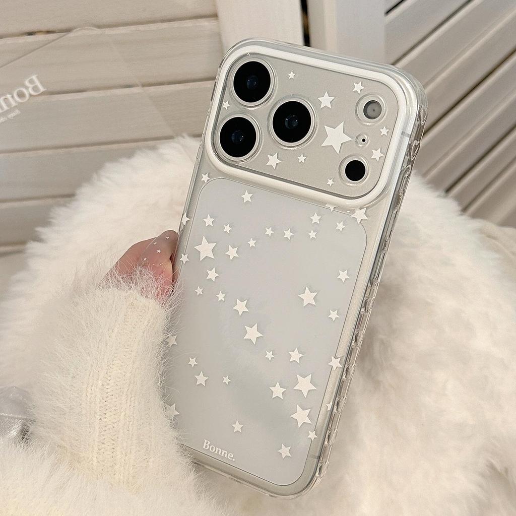 Белый чехол со звездой для iPhone 16, iPhone 17 и iPhone 17 Pro Max