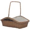 VidaXL Firewood Basket with Handle 61.5x46.5x58 Cm Brown