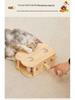 Interactive Solid Wood Cat Whack-a-Mole Toy for Pets and Children