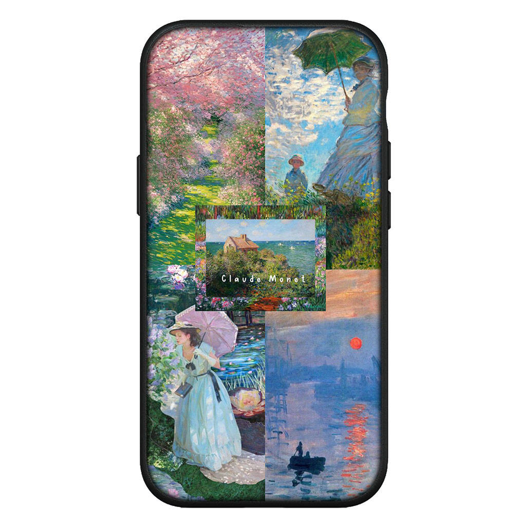 Чехол для iPhone 17 16 15 Xiaomi Poco Redmi Note 14 13 12 11 Pro Max Samsung Galaxy S25 S24 OPPO Huawei Клод Моне Водяные лилии Кот Узор Чехол для телефона