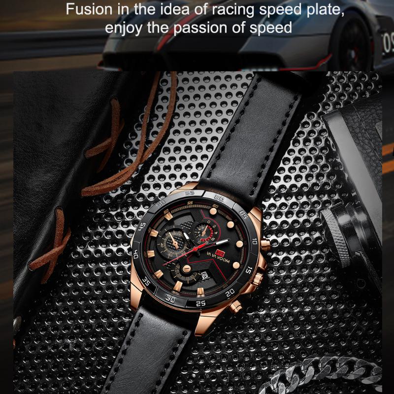 Stainless Steel with Sports Watch Racing Punk Calendar Student Men's Quartz Watch