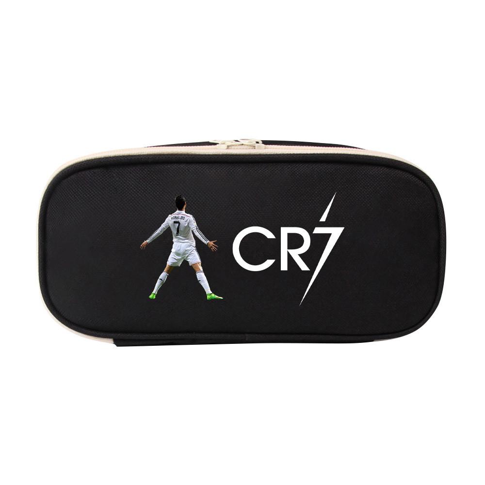 Пенал холщовый Cr7 большой вместимости для студентов, подарок, органайзер для хранения