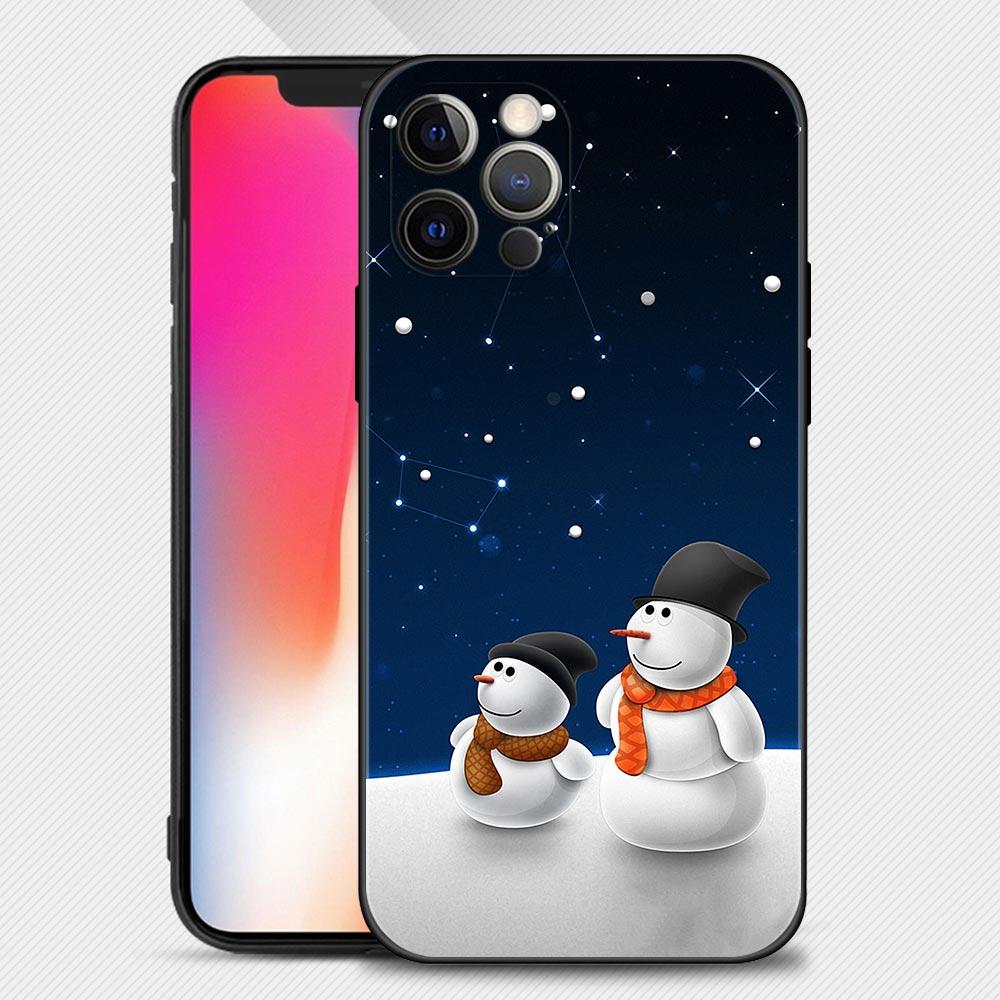 Веселый рождественский снеговик чехол для телефона чехол для iPhone Xiaomi Mi Samsung Galaxy Redmi Note AS 11 12 13 14 15 22 23 24 5G Pro Plus Max Fe Ultra