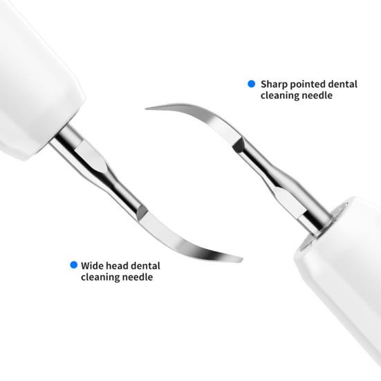 Удаление зубного налета с 1/4 сменными насадками Удаление зубного камня и налета Стоматологический инструмент Домашний Дорожный Перезаряжаемый Ультразвуковой Электрический Очиститель Зубов