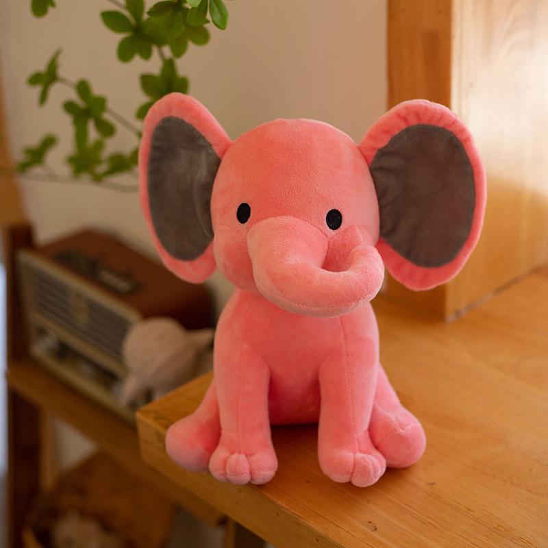 Elephant Plush Toys Stuffed Animal Doll For Kids White Elephant Toys Cartoon For Girls Cute Toys