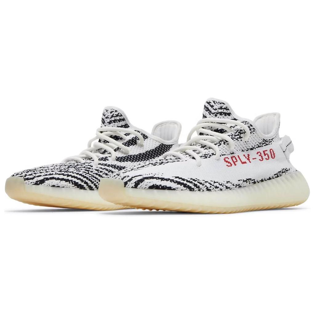 Adidas Оригинальные Yeezy Boost 350 V2 Удобные Универсальные Нескользящие Прочные Низкие Повседневные Кроссовки для образа жизни Унисекс Белый CP9654-2017