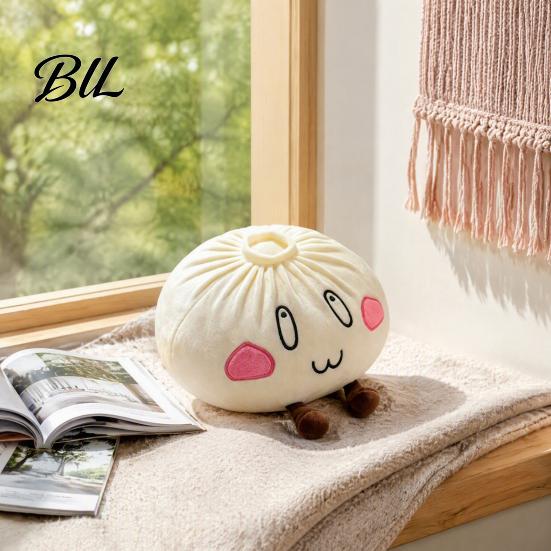 Small Desk Cushion Cute Dumpling Plush Pillow, Steamed Bun Stuffed Toy, Soft Lazy Comfortable Toy Gift Sofa Cushion, 28/40cm Home Decor for