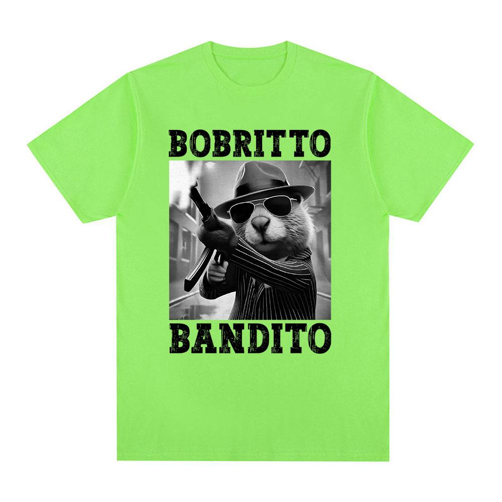 Bobrito Bandito Beaver Funny Meme T-shirt Men Women Clothing Fashion Humor T Shirts Summer Cotton O-Neck Tops T Shirt Streetwear