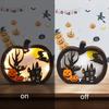 Новые милые тыквенные фонари на Хэллоуин Специальные интересные деревянные тыквенные фонари Светящиеся тыквенные фонари-призраки Вечеринка на Хэллоуин