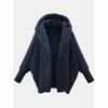Женская куртка Surcoat осень-зима свободная повседневная женская флисовая теплая толстая верхняя одежда пальто с капюшоном толстовки