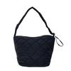 Large Capacity Cotton Clothing Fashion Bag for Women  Pleated Bag  One-shoulder Cloud Bag  Simple Casual Crossbody Bag
