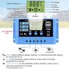 30A 20A 10A Solar Charge Controller 12V 24V Auto Solar Panel Pv Lcd Controller
