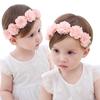 Hair Accessories for Children Toddler New Baby Girls Flower Headband Pink Ribbon