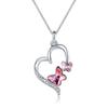 Модное ожерелье с бабочкой из кристаллов Love Crystal, изысканное женское ожерелье с цепочкой на ключицу