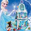 Frozen Dream Princess Elsa Ice Castle Princess Magic Castle Set Building Blocks Gift Toys