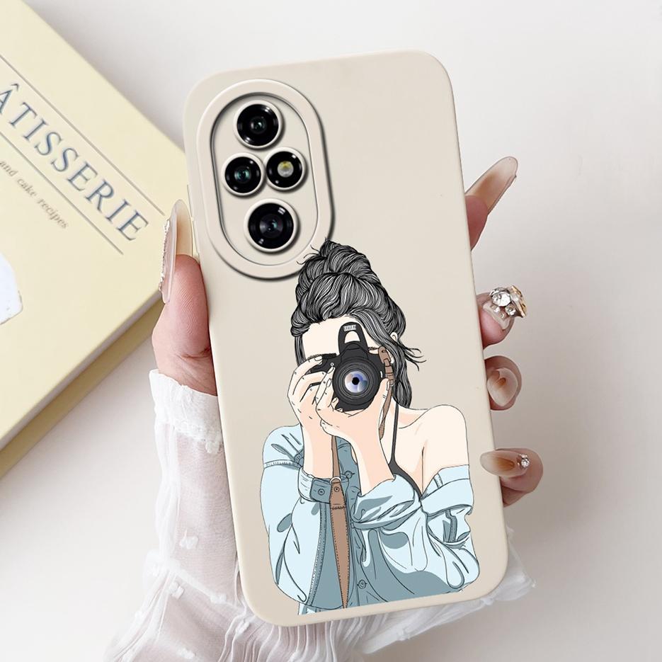 Чехол для Honor 200 Pro Стильный чехол с конфетным рисунком Полная защита камеры Чехол для телефона Для Honor 200 Lite Honor200 Smart Мягкие чехлы