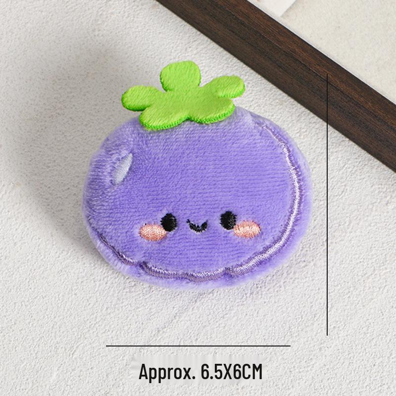 Мультяшная фруктовая плюшевая брошь-подвеска - Аксессуар и украшение для рукоделия