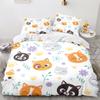 Cartoon Animal Cat Duvet Cover 3D Large Print Double Size Quilt Cover Bedding Set Single Set