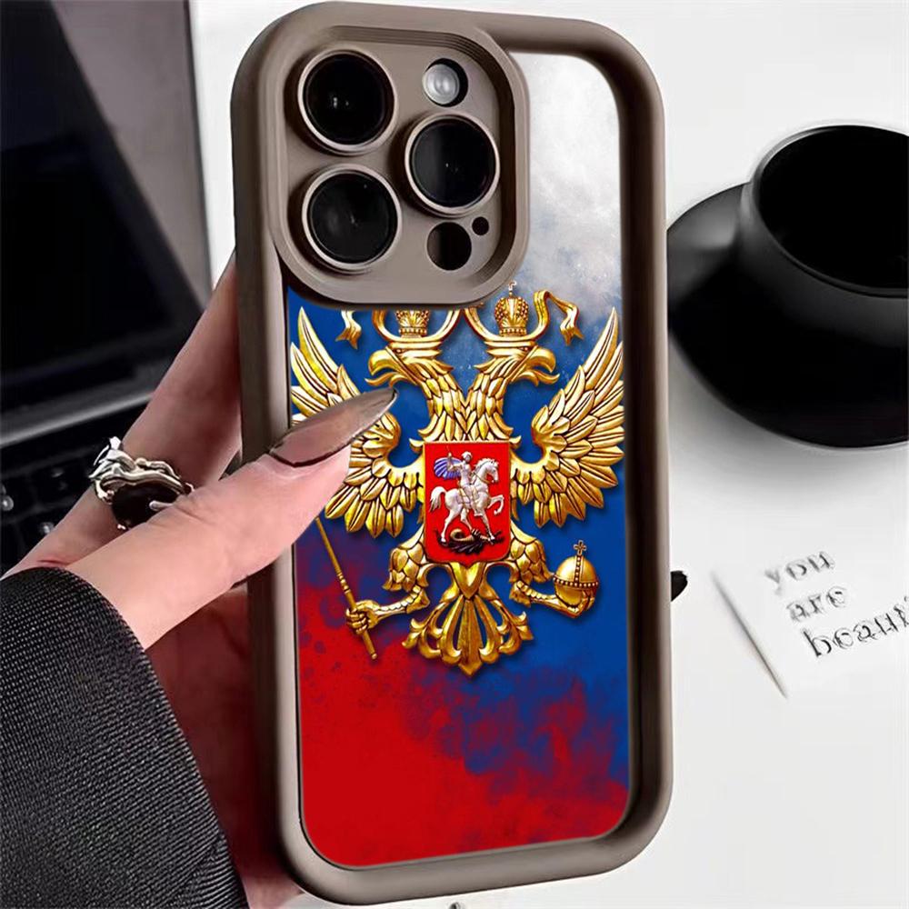Ae96 Россия эмблема флаг дизайн арт защитные чехлы для телефонов для Xiaomi Poco X5 M6 Redmi Note 13 12 11 Pro 13C 12C A3 9 10 12S ангельские глазки задняя крышка из ТПУ
