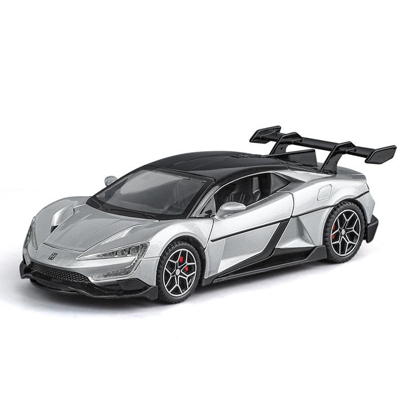 1/32 сплав литой под давлением модель спортивного автомобиля BYD U9 симуляция звук и свет коллекционные украшения детская игрушечная машинка подарки на праздник для мальчиков