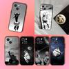 Спокойной ночи Оясуми Пунпун Черный Мягкий Чехол Для Телефона Для iPhone 17,16,15,14,13,12,11,Pro,XS,Max,XR,Plus,E,SE4,Mini