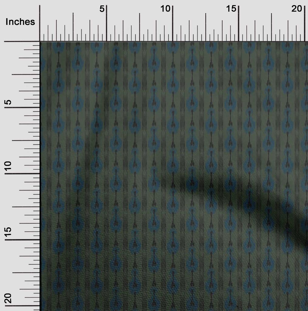 oneOone Ткань Cotton Flex с полосатым принтом Ikat, по ярдам, ширина 40 дюймов