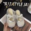 Fashion bow Mary Jane shoes women wear summer new versatile foreign style thick-soled bag head cool slippers