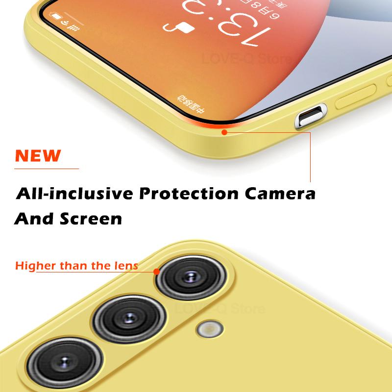 Чехол S24 S23 Ultra Plus, жидкий силиконовый чехол для телефона Samsung Galaxy S24 S23 S22 S 24 Ultra Plus S23Ultra S24Ultra, мягкий чехол