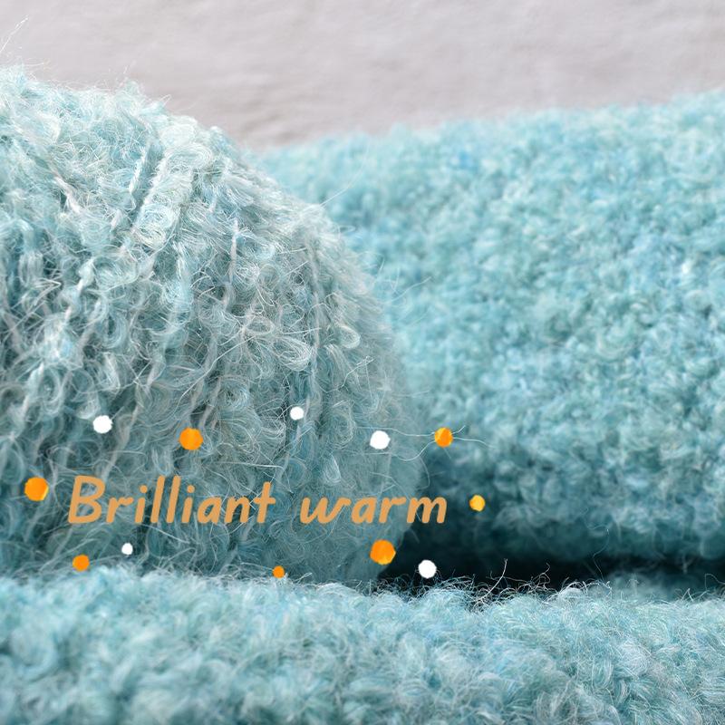 50 г/моток Смесовая пряжа-косичка Пряжа Teddy Мягкая Вязаная Крючком Крашеная Пряжа DIY Ручное Вязание Крючком Вязаный Свитер Шапка Кукла